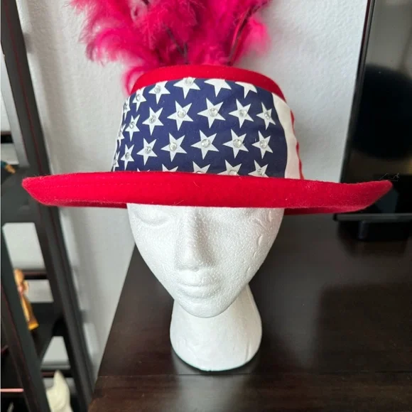 American Flag Red Wool Hat